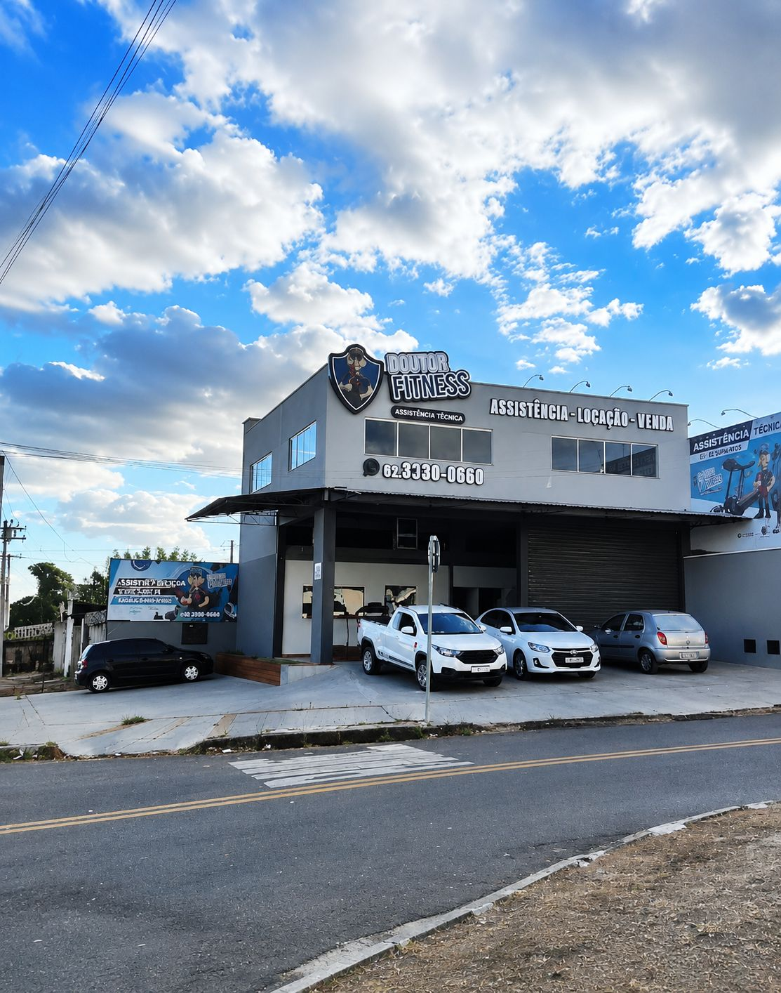 Fachada da loja Doutor Fitness em Aparecida de Goiânia